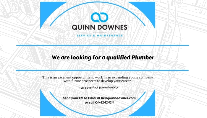 We’re hiring a Plumber